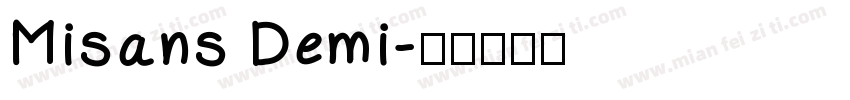 Misans Demi字体转换